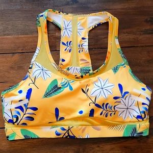 Zyia Floral Mesh Reflective Bra